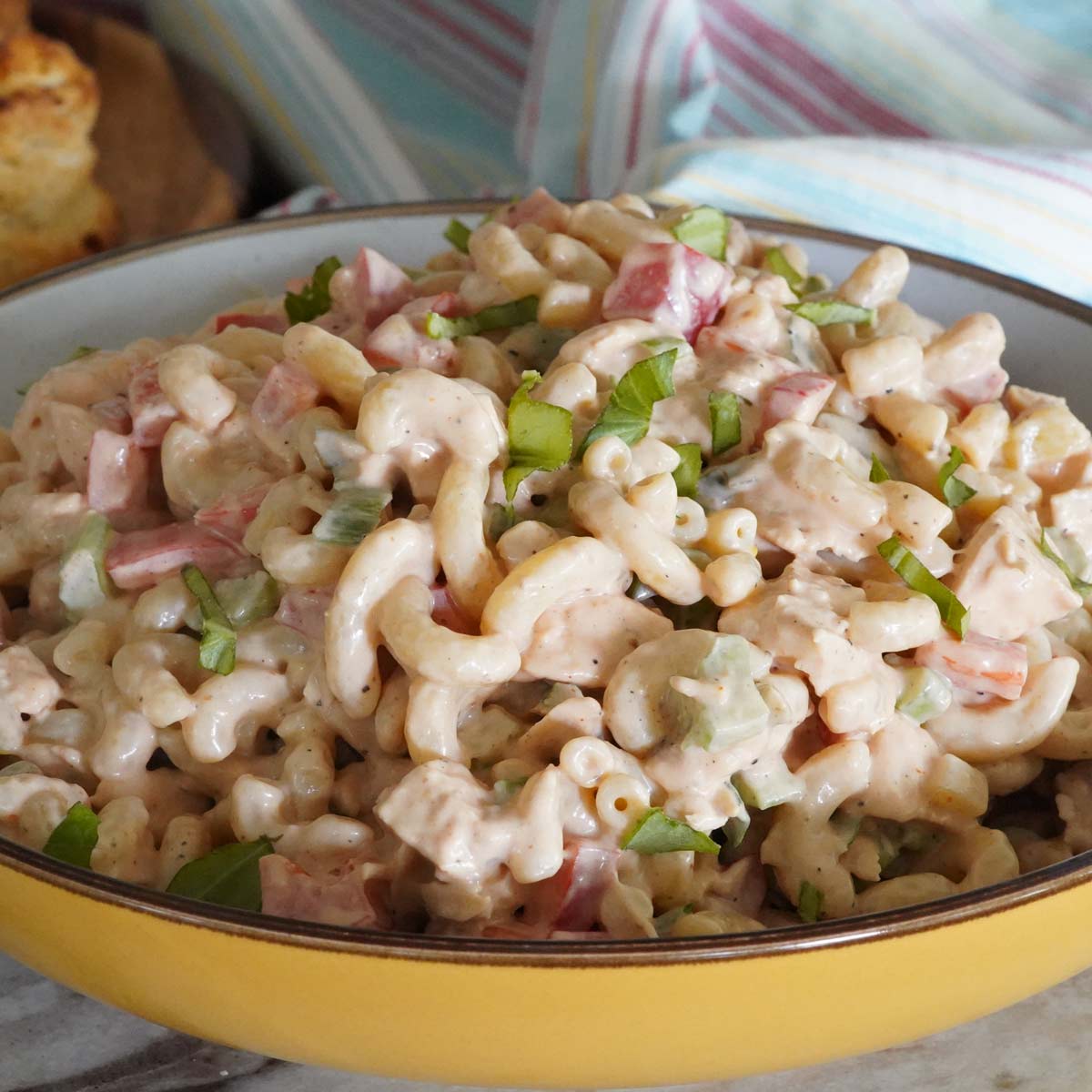 BBQ Chicken Macaroni Salad - Legends of the Grill