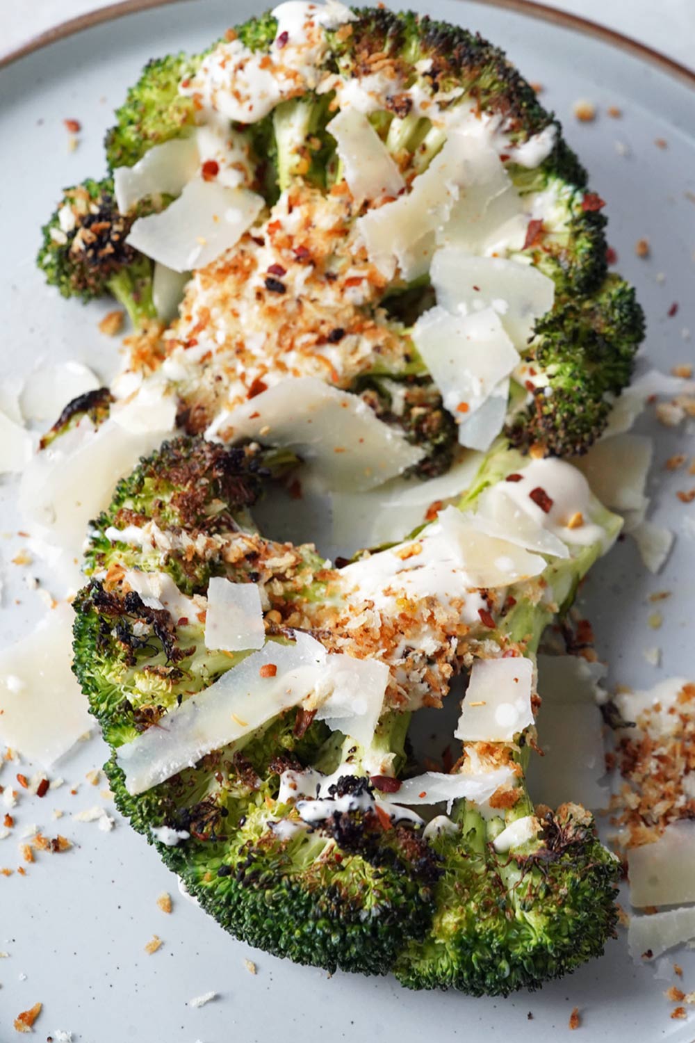 grilled broccoli caesar