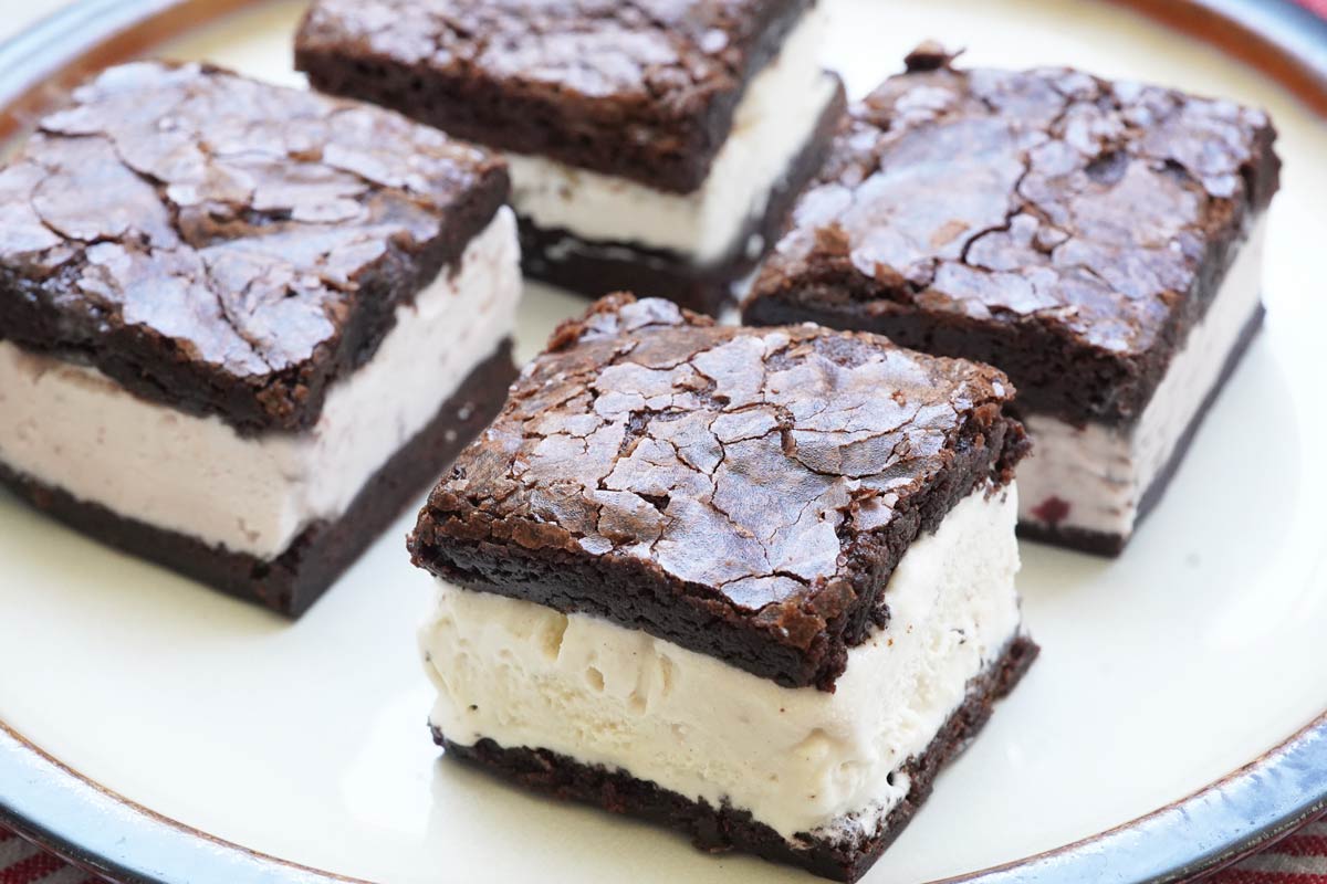 Easy Brownie Ice Cream Sandwiches Legends of the Grill