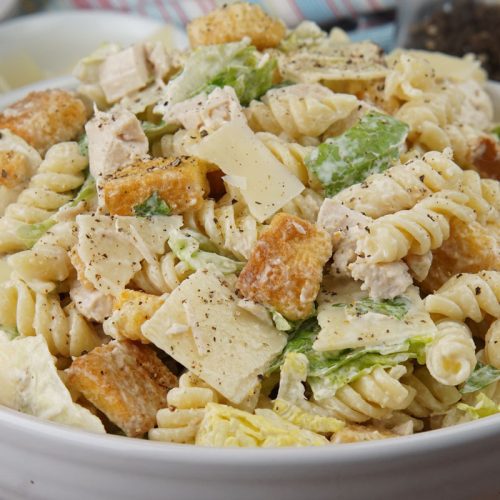 chicken caesar pasta salad