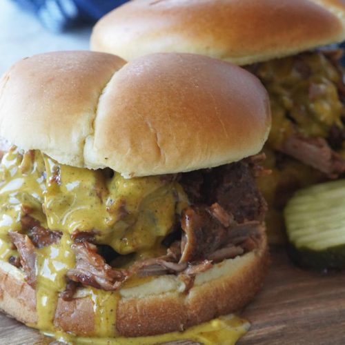 Carolina Gold Pulled Pork Sandwiches