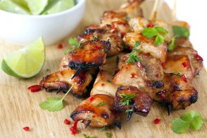 Pad Thai chicken skewers