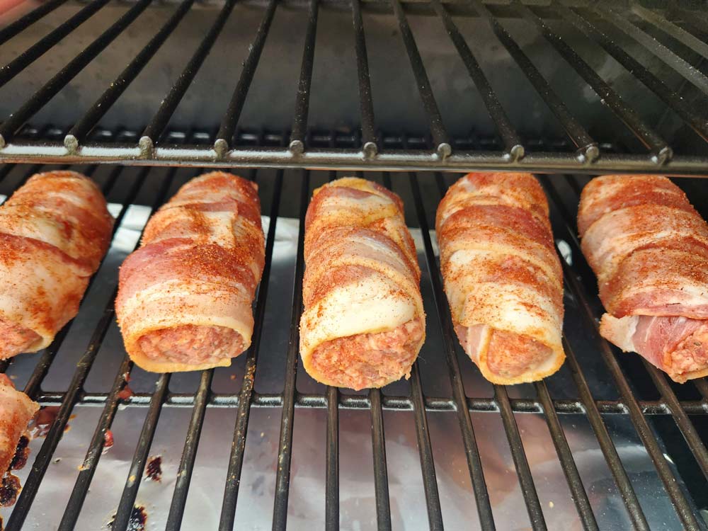 Armadillo eggs on the smoker