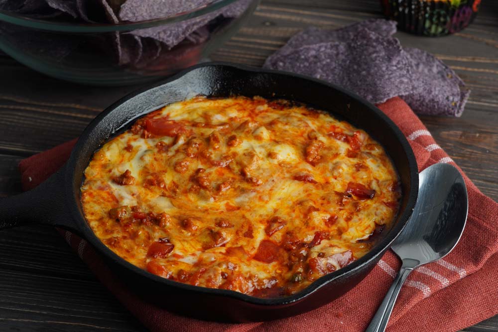 Smoked queso dip