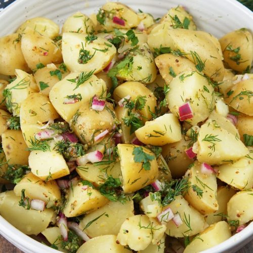 warm potato salad