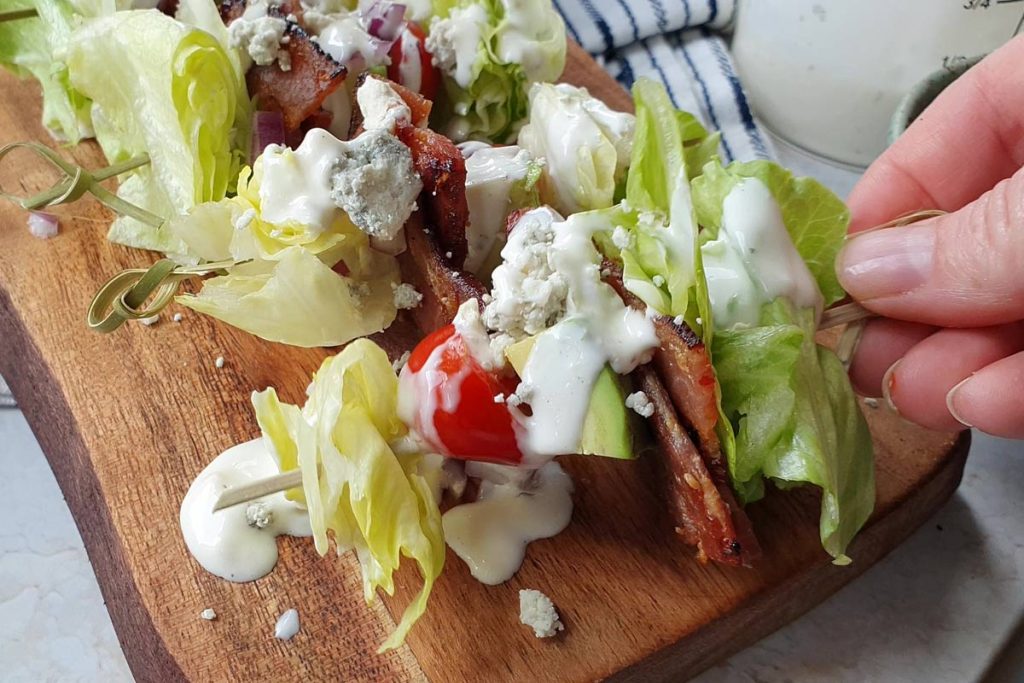 wedge salad skewers