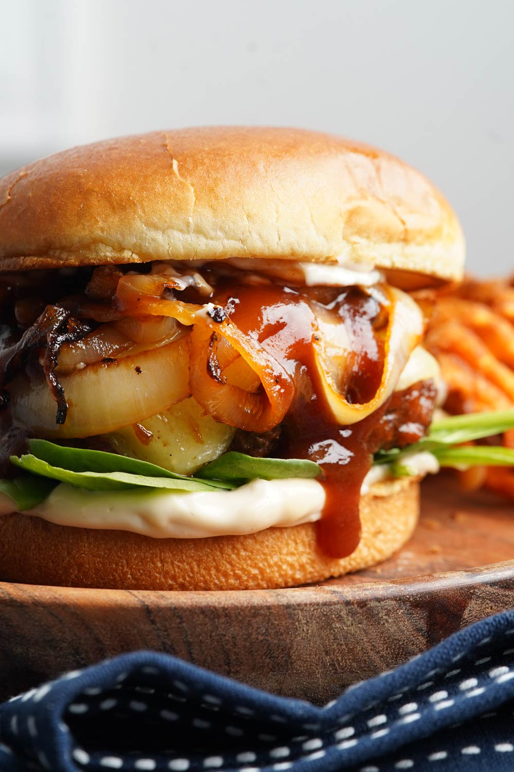 Whiskey Glazed BBQ Burger - Legends of the Grill